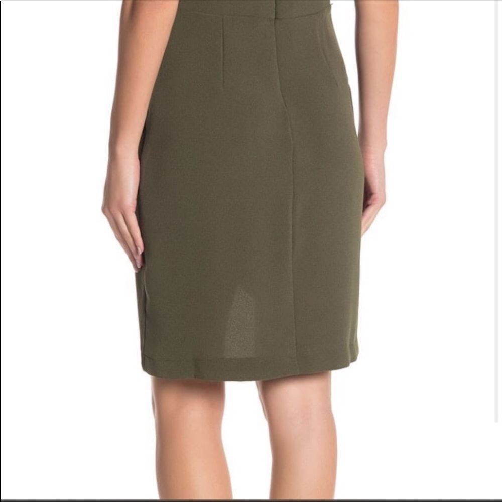 Bobeau Olive Green Short Dress, NWT - Picture 4 of 9